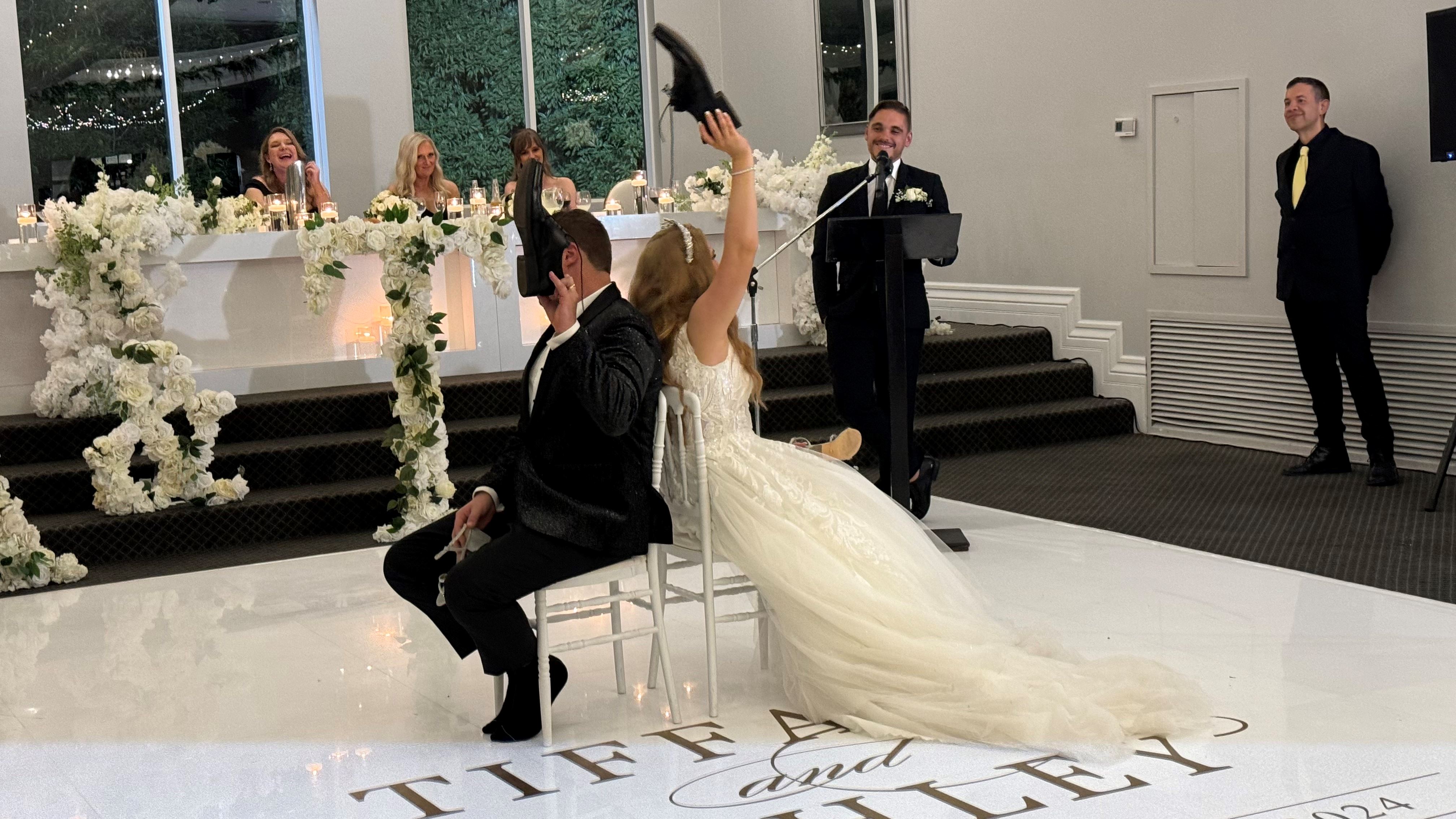 Bernard Zamiara as MC hosting wedding reception Melbourne